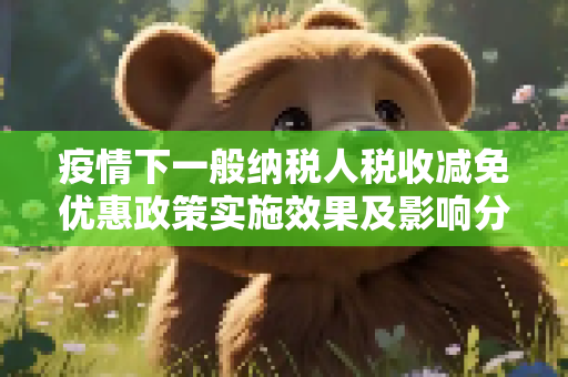疫情下一般纳税人税收减免优惠政策实施效果及影响分析,疫情下一般纳税人税收减免优惠政策实施效果及影响分析