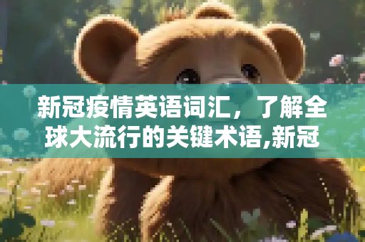 新冠疫情英语词汇，了解全球大流行的关键术语,新冠疫情英语词汇