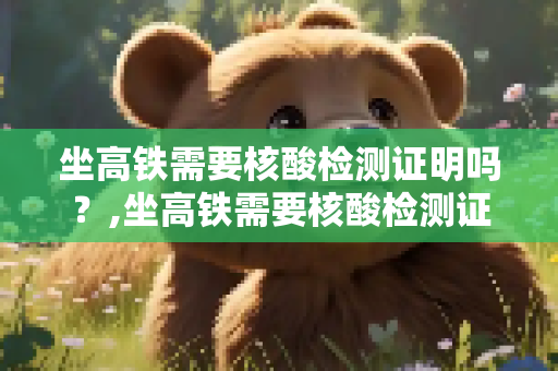 坐高铁需要核酸检测证明吗？,坐高铁需要核酸检测证明吗